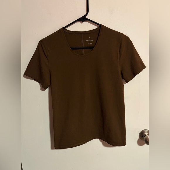 Everlane Tops - Everlane Brown Short Sleeve Shirt